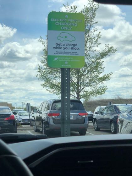 EV charger at Kohl's Romeoville