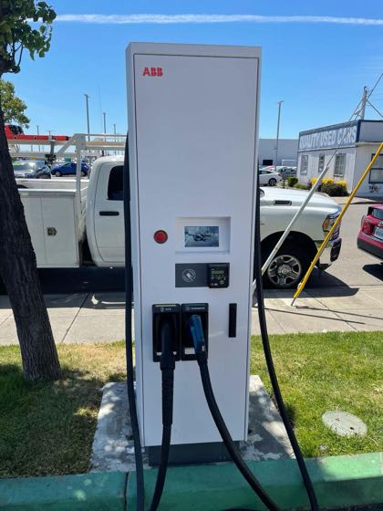 EV charger at Riverside Nissan
