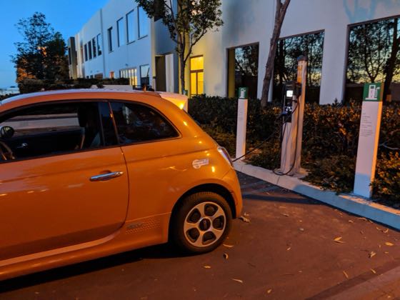 EV charger at The Irvine Company