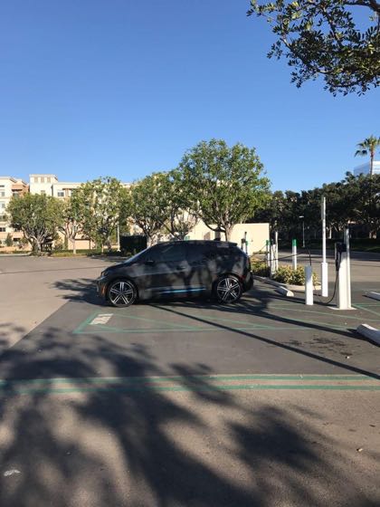 EV charger at Irvine Co
