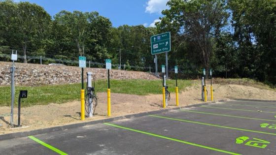 EV charger at Wood-n-Tap Public EV Charging 9.6kWh