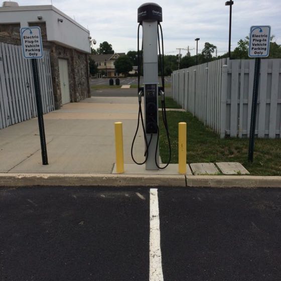 EV charger at Neptune Township Board of Education