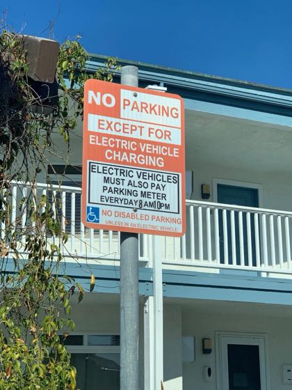 EV charger at City of Del Mar - Lifeguard Headquarters