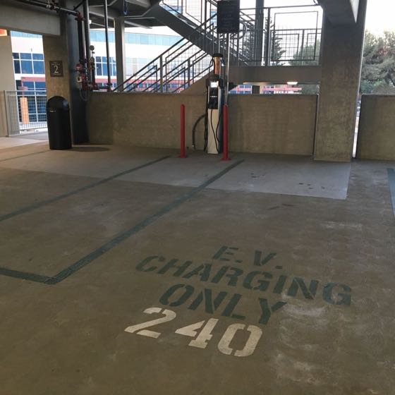 EV charger at Community Memorial Hospital, Ocean Tower Parking