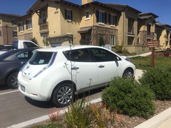 EV charger at Hollister Village Apts